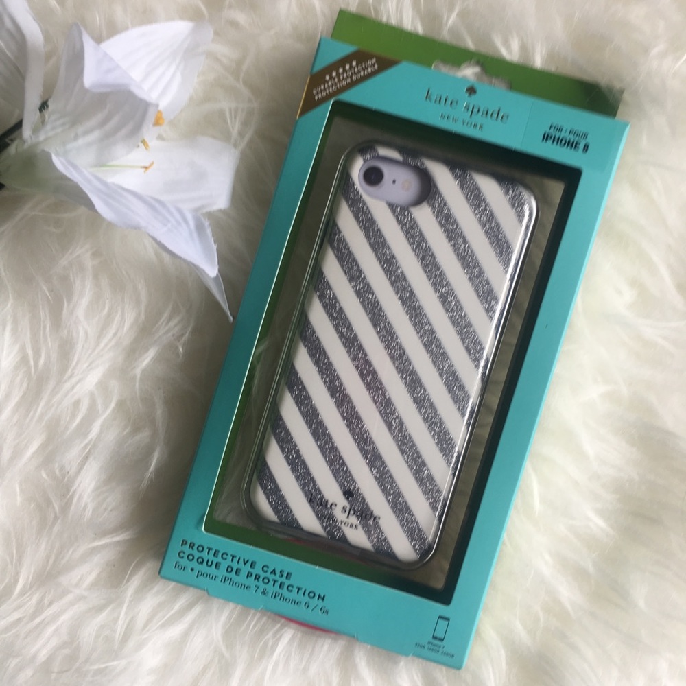 💕 KATE SPADE glitter phone case iPhone 8 7 6s 6
